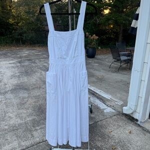 JCREW White Apron Dress